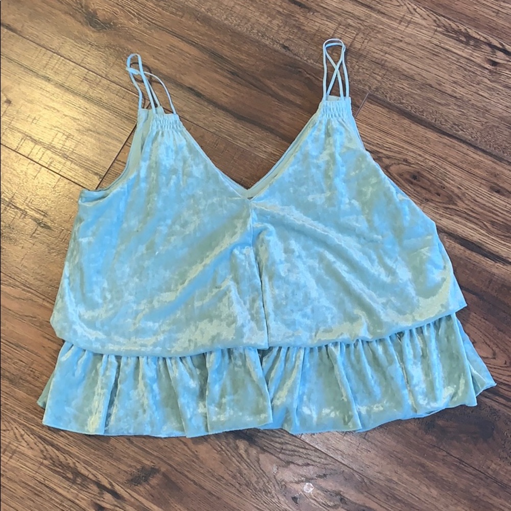 Aerie by AE Crushed Velvet Babydoll Top